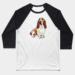 Basset Hound Dog Baseball T-Shirt